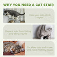 Load image into Gallery viewer, Pet Stairs 3-step Pet Ladder Cat dog Stairs Climb Ladder Cat Tree, Grey