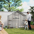 Load image into Gallery viewer, Large Catio Outdoor Cat Enclosure, Galvanized Steel Walk-in Cat Patio for Multiple Kittens, Outdoor Kitty Cage with Waterproof Cover, 5 Adjustable Platforms, Hammock, Metal Chicken Coop Run