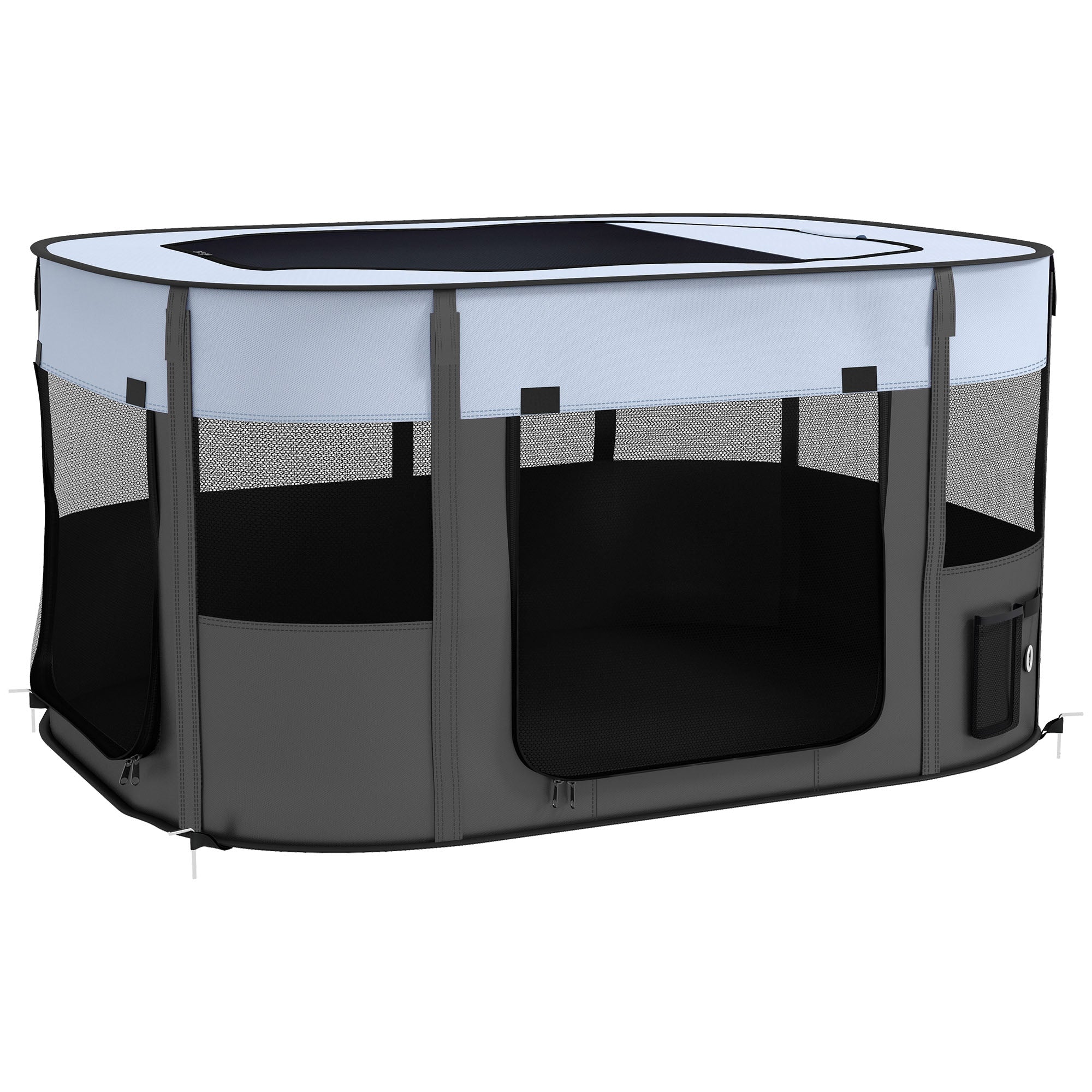 Pawhut Dog Pen, Pet Playpen, Portable Foldable Dog Cat Playpen