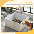 Load image into Gallery viewer, Whelping Box for Dogs, Puppy Playpen with Retractable Light Stand, Waterproof Pad, Rail, Adjustable Height Door for Small, Medium & Large Breed Dogs, 41" x 39"
