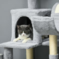 Load image into Gallery viewer, Tall Cat Tree for Indoor Cats, 70" Multi-Level Cat Tower with Hammock, Cat Bed, Cat Condo with Sisal Scratching Posts, Bluish Grey