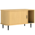 Load image into Gallery viewer, Cat Litter Box Enclosure with Sliding Door, Litter Mat, Hidden Litter Box Enclosure Furniture, Modern Cat House, TV Stand, Side End Table for Living Room