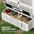 Load image into Gallery viewer, 212"L Large Chicken Coop for 10-15 Hens, Walk-in Outdoor Chicken House with Run, Nesting Box, Waterproof Roof, Perches, Wooden Hen House Poultry Cage for Ducks, Rabbits, Light Gray