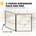 Load image into Gallery viewer, Dog Pen, 2 Panel Puppy Pen, Portable, Detachable, For Medium Dogs, 60cm Tall, Black