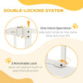 Load image into Gallery viewer, Pressure Fit Dog Stair Gate No Drilling Safety Gate Auto Close for Doorways, Hallways, 74-100cm Adjustable, 94cm Tall, White