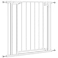 Load image into Gallery viewer, 30"-32" Baby Gate, 30"H Pet Gate with Auto-Close, Two-Way Open, Pressure Mounted for Stair, Doorways and Hallways, White