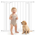 Load image into Gallery viewer, 30"-32" Baby Gate, 30"H Pet Gate with Auto-Close, Two-Way Open, Pressure Mounted for Stair, Doorways and Hallways, White