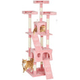 Load image into Gallery viewer, 68 inches Cat Tree, Multi-Level Large Cat Tower Condo with Scratching Posts, Perches, Cat Houses, Dangling Toy, Pink