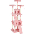 Load image into Gallery viewer, Large Cat Tree, 173 cm Cat Tower with 10 Scratching Posts, 3 Perches, 2 Condos, 1 Ramp, Kitty Climbing Tower, Activity Centre House for Indoor Kittens, Pink