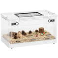 Load image into Gallery viewer, Hamster Cage, Stackable Small Animal Cage with Front Door, Ventilated Gebril Habitat for Dwarf Hamsters, Gerbils, Mice, 22" x 13" x 12", White