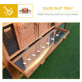 Load image into Gallery viewer, 88.5" x 27.5" x 39.25" Deluxe Wooden Rabbit Hutch Backyard Bunny Cage Small Animal Living House with Outdoor Run, Orange