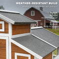 Load image into Gallery viewer, 79"L Chicken Coop for 6 Chickens, Outdoor Wooden Hen House Poultry Cage with Run, 2 Nesting Boxes, Slide-Out Tray, Waterproof Asphalt Roof, Sliding Rod Door and Roosting Bar, Orange