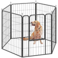Load image into Gallery viewer, Dog Pen, 6 Panel Puppy Pen, Steel Dog Playpen, for Large Breeds, 100cm Tall, Black