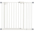Load image into Gallery viewer, Dog Gate Stair Gate Pressure Fit Pets Barrier Auto Close for Doorway Hallway, 74-94cm Wide Adjustable, White