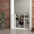 Load image into Gallery viewer, Dog Gate Stair Gate Pressure Fit Pets Barrier Auto Close for Doorway Hallway, 74-94cm Wide Adjustable, White