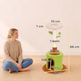 Load image into Gallery viewer, Cat Tree for Indoor Kittens, 88cm Flower Cat Tower with Condo & Bed, Scratching Post, 2 Toy Balls and 2 Crinkle Leaves, Kitty Activity Centre for Playing and Resting