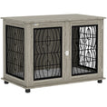 Load image into Gallery viewer, Dog Crate Furniture, Dog Cage with Soft Washable Cushion, Furniture-Style Pet Kennel Indoor House End Side Table for Small Medium Large Breeds, 100 x 60 x 73.5 cm, Grey