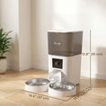 Charger l'image dans la visionneuse de la galerie, Automatic Cat Feeder for 2 Cats with HD Camera, 2.4G & 5G WiFi, Smart APP Control 6L Pet Food Dispenser 1-10 Meals, Detachable Clean, 10s Meal Call Back, Dual Power Supply