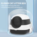Load image into Gallery viewer, PawHut Cat Litter Box with Lid, Covered Litter Box w/ High Sides, Air Freshener, Large Two-Way Entrance Kitty Litter Box, Foldable, Easy Clean, White, and Black