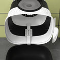 Load image into Gallery viewer, PawHut Cat Litter Box with Lid, Covered Litter Box w/ High Sides, Air Freshener, Large Two-Way Entrance Kitty Litter Box, Foldable, Easy Clean, White, and Black