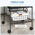 Load image into Gallery viewer, 156cm Bird Cage,Large Parrot Cage with Open Play Top, Perch, Seed Guard, Wheels, Storage Shelf for Budgie, Cockatiel, Conure, Lovebird, Dark Grey