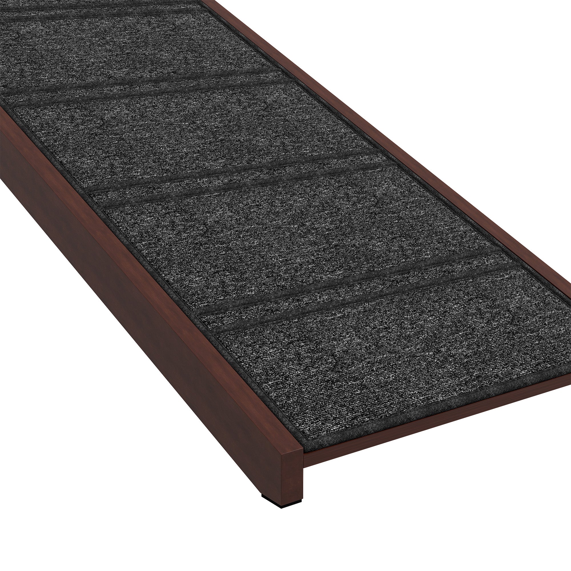 PawHut Dog Ramp for Bed, Pet Ramp for Dogs with Non-Slip Carpet and Top Platform, 74" x 16" x 25", Brown