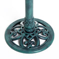 Load image into Gallery viewer, Outsunny 28'' Bird Bath Outdoor Resin Decor with Fleur De Lis Pattern, Time-Worn Finish