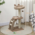 Load image into Gallery viewer, Cat Tree for Indoor Cats, 88cm Cat Tower with Sisal Scratching Post, Hanging Ball, Large Cat Perch, Stairs, Cat Activity Centre for Kitten, Brown