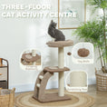 Load image into Gallery viewer, Cat Tree for Indoor Cats, 88cm Cat Tower with Sisal Scratching Post, Hanging Ball, Large Cat Perch, Stairs, Cat Activity Centre for Kitten, Brown