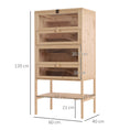 Load image into Gallery viewer, Wooden Large Hamster Cage, Gerbil Cage 4 Layers with Tall Bottom & Storage Shelf