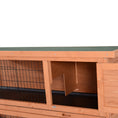 Load image into Gallery viewer, 54" 2-Story Large Rabbit Hutch Bunny Cage Wooden Pet House Small Animal Habitat with Lockable Doors, No Leak Tray and waterproof Roof for Rabbits, Chickens, Ducks, Outdoor/Indoor Natural
