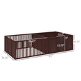 Load image into Gallery viewer, PawHut Whelping Box for Dogs Built for Mother's Comfort, Dog Whelping Pen with Removable Doors, Puppy Playpen for Indoors, Newborn Puppy Supplies & Essentials, 81" x 39" x 20", Coffee