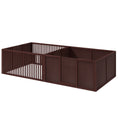 Load image into Gallery viewer, PawHut Whelping Box for Dogs Built for Mother's Comfort, Dog Whelping Pen with Removable Doors, Puppy Playpen for Indoors, Newborn Puppy Supplies & Essentials, 81" x 39" x 20", Coffee