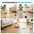 Load image into Gallery viewer, Interactive Cat Toy for Indoor Kittens & Adult, Automatic & Remote Control Electric Cat Toy with Adjustable Speed, DIY Track & Mouse Sound, Rechargeable Boredom Buster