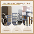 Load image into Gallery viewer, Cat Stairs 4 Steps for Bed, Couch with Scratching Posts, Small Cat Tree for Indoor Cats with Toy Ball, 23.5" x 16" x 25", Grey