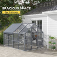 Load image into Gallery viewer, PawHut Large Catio Outdoor Cat Enclosure for Multiple Cats, Wooden Cat House with Waterproof Cover, Walk in Cat Cage Kennel with 2 Condos, 6 Platforms, Bridge, Doors, 110" x 73" x 74", Gray