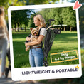 Load image into Gallery viewer, Pet stroller for Miniature Dogs, Foldable Dog Stroller with Shoulder Strap, 4 Wheels Pet Pram with Storage Bag, Cup Holder, Dark Green