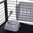 Load image into Gallery viewer, PawHut Small Animal Cage with Foldable Run Area, Rolling Bunny Cage, Guinea Pig Cage, Hedgehog Cage with Water Bottle, Water Bowl, and Ramps, 35" L