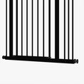 Load image into Gallery viewer, Pressure Fit Dog Stair Gate No Drilling Safety Gate Auto Close for Doorways, Hallways, 74-87cm Adjustable, 78cm Tall, Black