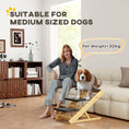 Load image into Gallery viewer, Dog Steps Dog Ramp, 3-Step Adjustable Height Pet Stairs for Medium Sized Dogs, Foldable Dog Stairs for Bed Sofa, with Non-slip Surface