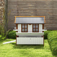 Load image into Gallery viewer, 47" Chicken Coop Wooden Chicken House Rabbit Hutch Raised Poultry Cage Portable Hen Pen Backyard with Nesting Box and Handles