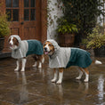 Load image into Gallery viewer, Dog Raincoat with Hood, Waterproof & Breathable Rain Jacket with Reflective Strips and Leash Hole, Adjustable Poncho for Medium Dogs, 15-20 KG Available, Green, M