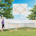 Load image into Gallery viewer, Outdoor Dog Kennel, Heavy Duty Dog Run Outdoor Fence with Waterproof Cover, Galvanized Chain Link, Double Secure Locks, for Large Breeds, Chickens, Ducks, 20' x 7.5' x 5'