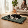Load image into Gallery viewer, Waterproof Dog Bed, Foldable Pet Bed with Anti-Slip Bottom, Oxford Fabric, Machine Washable, Scratch Resistant Outdoor for Large Dogs and Cats, 130L x 85W x 7H cm, Green