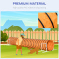 Gallery viewerに画像を読み込む, Dog Tunnel, 13 Foot Long, 24" Open Pet Agility Equipment with 2 Support Brackets, Carrying Bag, Orange