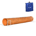 Gallery viewerに画像を読み込む, Dog Tunnel, 13 Foot Long, 24" Open Pet Agility Equipment with 2 Support Brackets, Carrying Bag, Orange