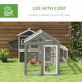 Load image into Gallery viewer, Large Chicken Run, Wooden Chicken Coop, Pet Playpen w/ Combinable Design - Grey