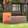 Load image into Gallery viewer, PawHut 145" Chicken Coop Large Chicken House Rabbit Hutch Wooden Poultry Cage Pen Garden & Backyard with Run & Inner Hen House Space