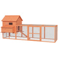 Load image into Gallery viewer, PawHut 145" Chicken Coop Large Chicken House Rabbit Hutch Wooden Poultry Cage Pen Garden & Backyard with Run & Inner Hen House Space