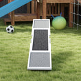 Load image into Gallery viewer, PawHut Wooden Dog Agility Seesaw for Training and Exercise, Platform Equipment Run Game Toy, Weather Resistant Pet Supplies, 83" L x 16" W x 14" H, White